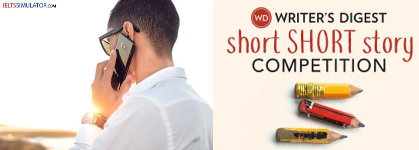 IELTS SIMULATOR LISTENING TEST SET 6 TASK 1 AC - Short Story Competetion..... Hi I'm phoning about his short story competition...IELTS SIMULATION