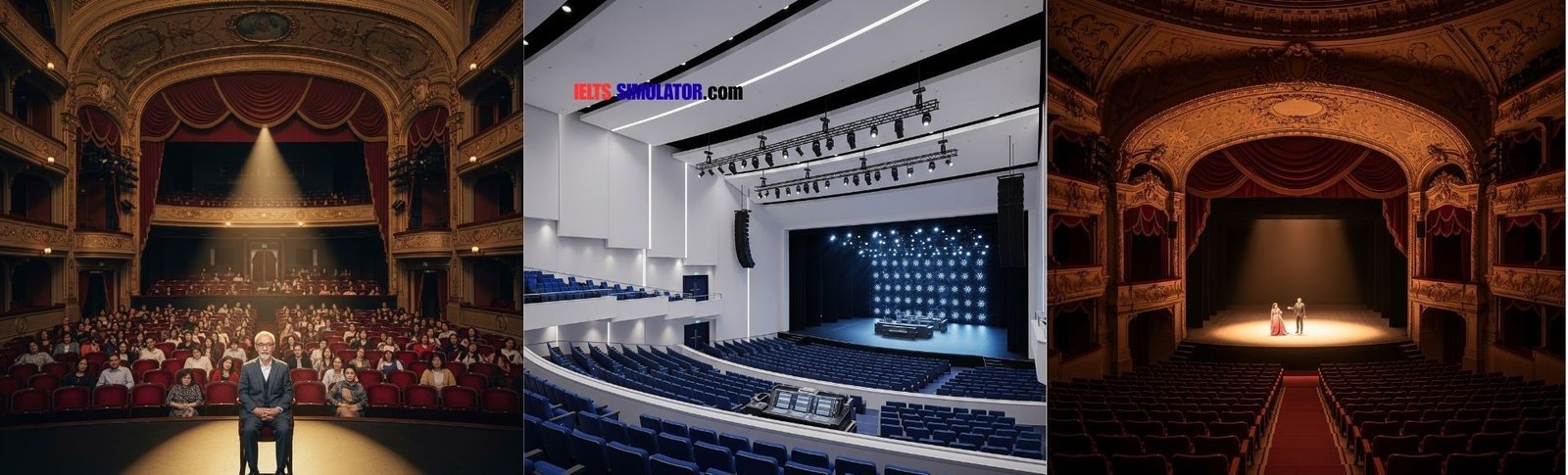 IELTS SIMULATOR ONLINE ACADEMIC LISTENING EASY DEMO – Theatre Studies Course S18AT3 FREE COMPUTER DELIVERED ONLINE IELTS SIMULATION