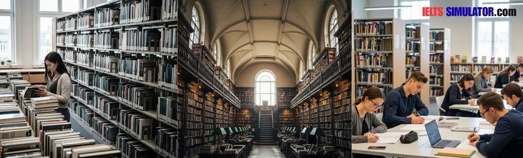 IELTS SIMULATOR ONLINE ACADEMIC IELTS LISTENING- LIBRARY INFORMATION S30AT1 FREE COMPUTER DELIVERED ONLINE