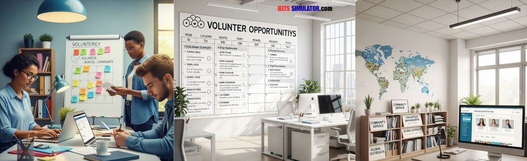 IELTS SIMULATOR ONLINE ACADEMIC LISTENING EASY DEMO – An Organisation that Arranges Volunteering S20AT2 FREE COMPUTER DELIVERED ONLINE IELTS SIMULATION