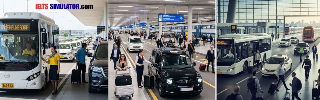 IELTS SIMULATOR ONLINE ACADEMIC IELTS LISTENING- Transport from Airport to Milton S37AT1 FREE COMPUTER DELIVERED ONLINE