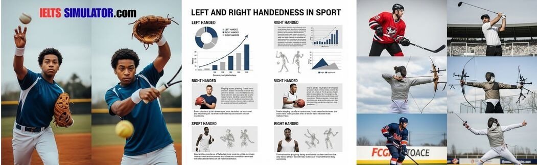IELTS SIMULATOR ONLINE ACADEMIC IELTS LISTENING- Left and Right Handedness in Sport S38AT4 FREE COMPUTER DELIVERED ONLINE