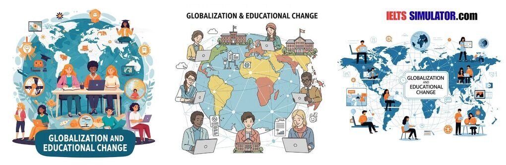 IELTS SIMULATOR ONLINE ACADEMIC IELTS LISTENING- Globalization and Educational Change S39AT3 FREE COMPUTER DELIVERED ONLINE