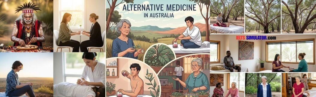 IELTS SIMULATOR ACADEMIC READING – Alternative Medicine in Australia S26AT2 FREE COMPUTER DELIVERED ONLINE IELTS SIMULATION