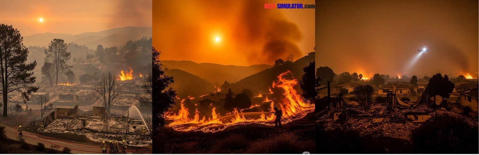 IELTS SIMULATOR ONLINE IELTS READING EASY DEMO - The Megafires of California Wildfires are becoming an increasing menace in the western United States