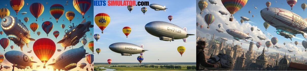 IELTS SIMULATOR ONLINE ACADEMIC LISTENING - Balloons and Airships S40AT4 FREE COMPUTER DELIVERED ONLINE IELTS SIMULATION