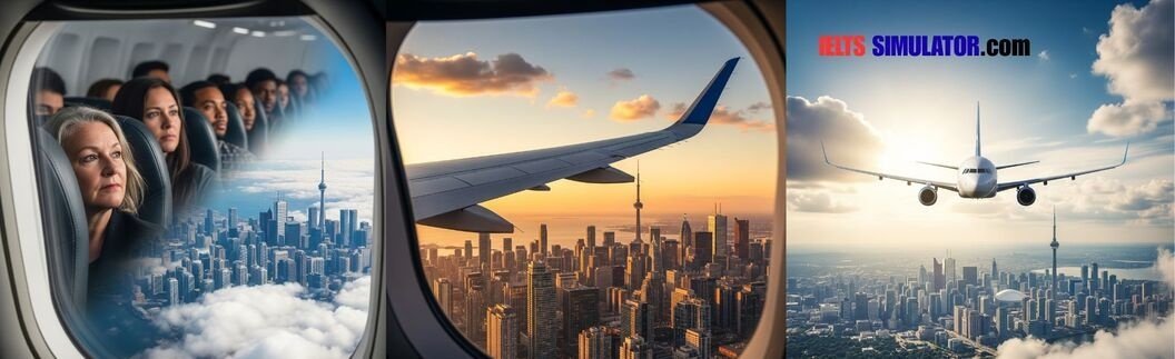 IELTS SIMULATOR ONLINE ACADEMIC LISTENING - Flight to Toronto S44AT1 FREE COMPUTER DELIVERED ONLINE IELTS SIMULATION
