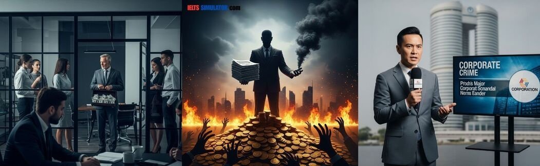 IELTS SIMULATOR ONLINE ACADEMIC IELTS LISTENING- Corporate Crime S26AT4 FREE COMPUTER DELIVERED ONLINE IELTS SIMULATION