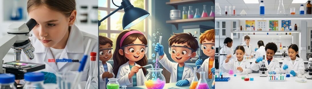 IELTS SIMULATOR ONLINE ACADEMIC IELTS LISTENING- Experiments for Children S28AT3 FREE COMPUTER DELIVERED ONLINE