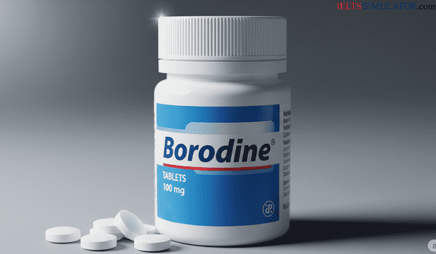 IELTS SIMULATOR ONLINE GERENAL TRAINING  READING – The name of your medicine is Borodine tablets. S20GT2 FREE COMPUTER DELIVERED ONLINE IELTS SIMULATION 
