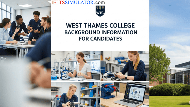 IELTS SIMULATOR ONLINE GERENAL TRAINING READING – WEST THAMES COLLEGE BACKGROUND INFORMATION FOR CANDIDATES S20GT3 COMPUTER DELIVERED IELTS SIMULATION