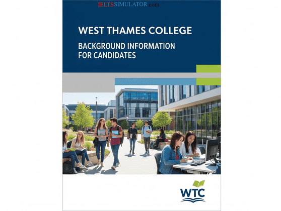 IELTS SIMULATOR ONLINE GERENAL TRAINING READING – WEST THAMES COLLEGE BACKGROUND INFORMATION FOR CANDIDATES S20GT3 COMPUTER DELIVERED IELTS SIMULATION