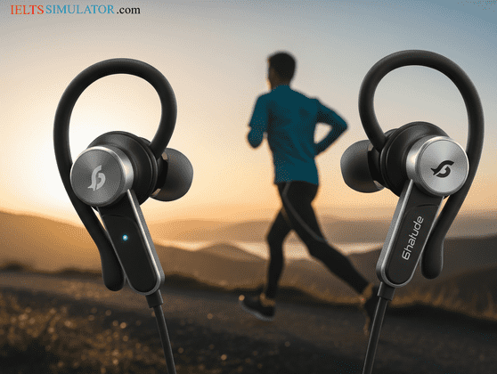 IELTS SIMULATOR ONLINE IELTS READING EASY DEMO Running headphones Listening to music on headphones makes running much more enjoyable