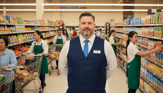 IELTS SIMULATOR ONLINE IELTS READING - What is it like to run a large supermarket? S9GT5 FREE COMPUTER DELIVERED ONLINE IELTS SIMULATION Best BAND7 IELTS Dehradun IELTS online simulator IELTS BAND 7 Coaching Classes