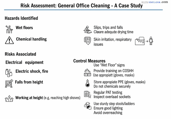 IELTS SIMULATOR ONLINE IELTS READING EASY DEMO A case study of a risk assessment for general office cleaning........................