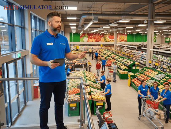 IELTS SIMULATOR ONLINE IELTS READING - What is it like to run a large supermarket? S9GT5 FREE COMPUTER DELIVERED ONLINE IELTS SIMULATION Best BAND7 IELTS Dehradun IELTS online simulator IELTS BAND 7 Coaching Classes