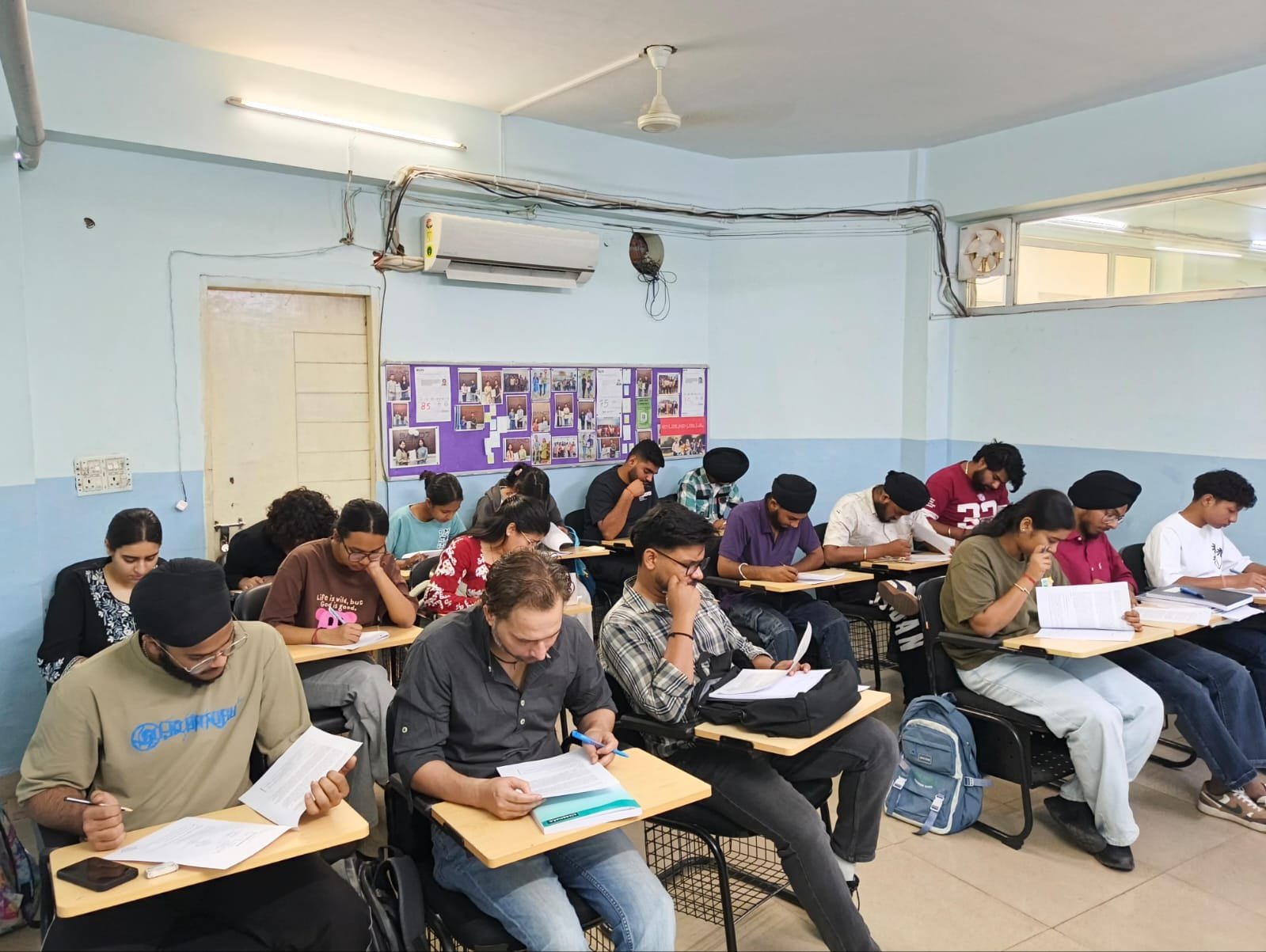 Students practicing IELTS Reading and Writing at IELTS Simulator