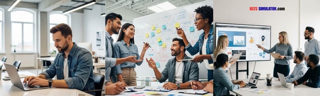 IELTS SIMULATOR ONLINE ACADEMIC LISTENING - Share a Project at Work S41AT3 FREE COMPUTER DELIVERED ONLINE IELTS SIMULATION