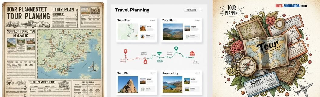 IELTS SIMULATOR ONLINE ACADEMIC IELTS LISTENING- Tour Planning S26AT1 FREE COMPUTER DELIVERED ONLINE IELTS SIMULATION