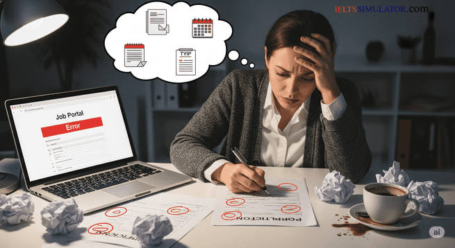 IELTS SIMULATOR ONLINE IELTS READING EASY DEMO - Mistakes when applying for a job S7GT3 FREE COMPUTER DELIVERED ONLINE IELTS SIMULATION Best BAND7 IELTS Dehradun IELTS online simulator IELTS BAND 7 Coaching Classes